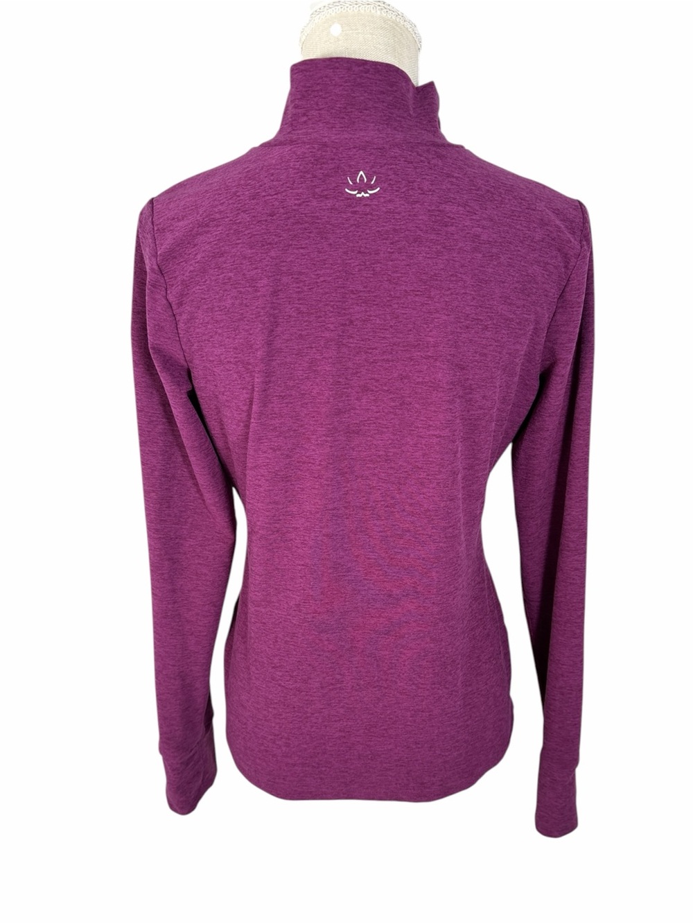 Beyond Yoga Purple Spacedye Captivating Turtleneck Pullover Long Sleeve Top - Picture 4 of 8